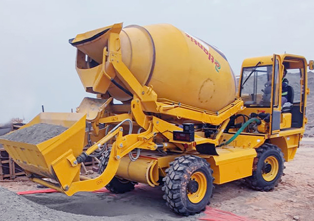 Self-Loading Concrete Mixers